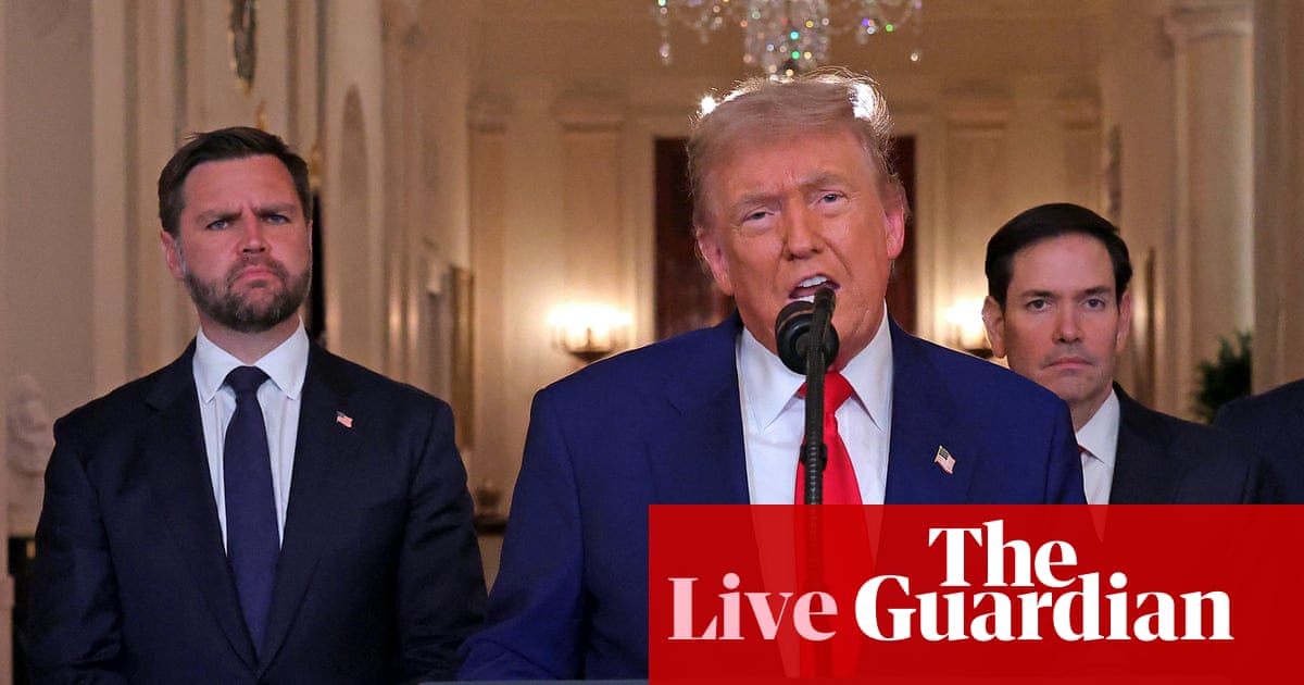 Trump says Vance-Rubio ticket for 2028 presidential election would be ‘unbeatable’ – US politics live | Donald Trump