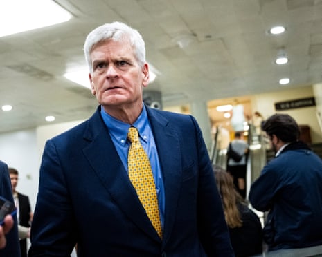 Bill Cassidy speaks to media during a Senate vote at the US Capitol on 23 June 2026.