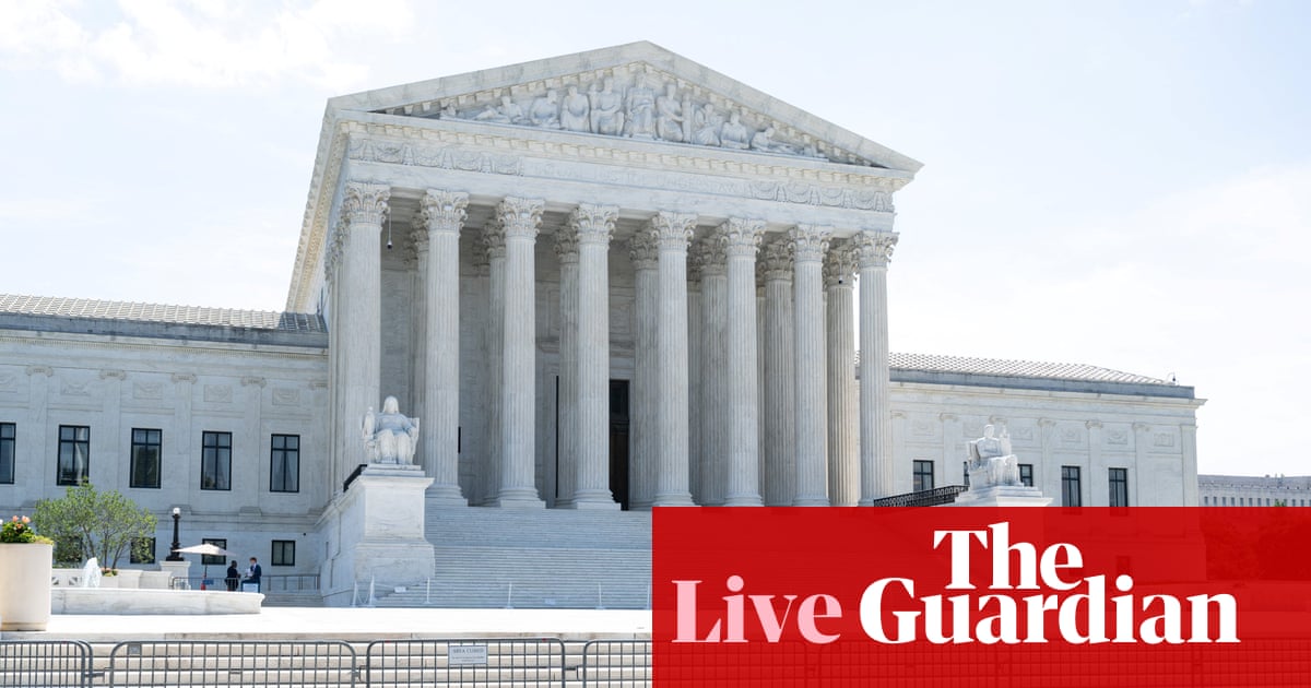 Supreme court expected to rule on birthright citizenship and trans athletes – US politics live | US politics