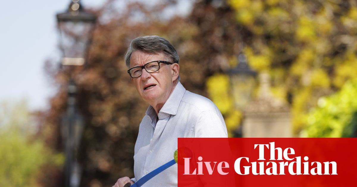Les messages privés de Mandelson sont publiés aujourd'hui – La politique britannique en direct | politique