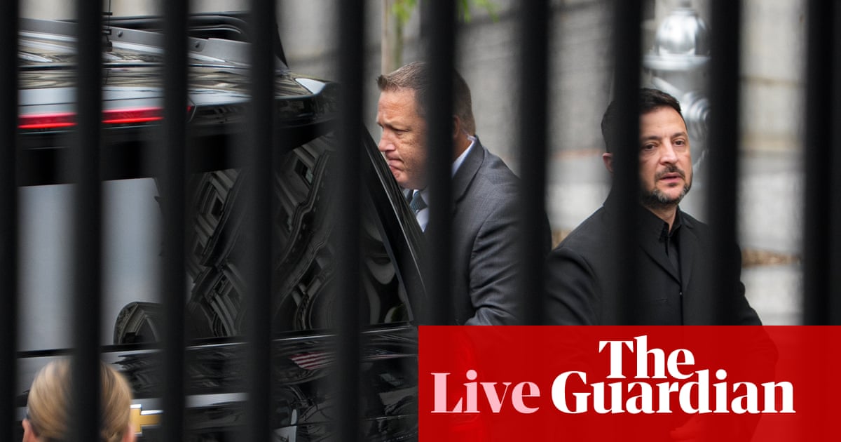 Trump and Zelenskyy hold closed-door meeting ahead of Lindsey Graham funeral service – US politics live |