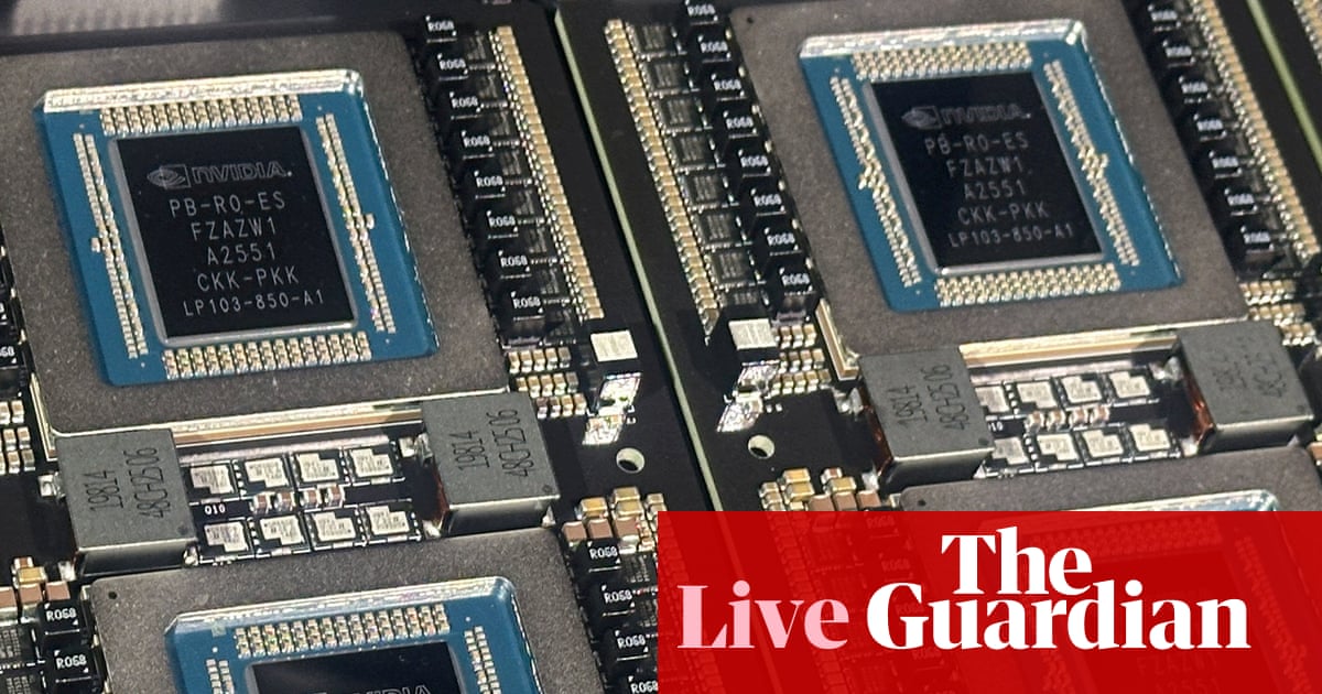 AI sell-off deepens as chip stocks slump in market retreat – business live | Business