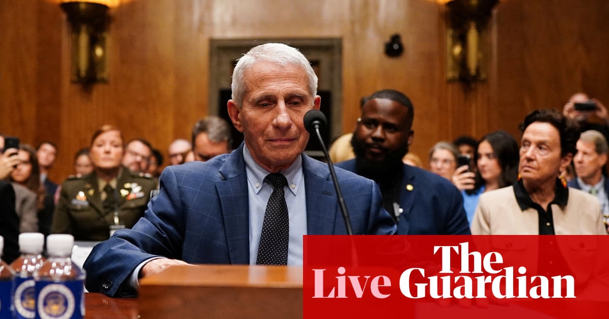 Anthony Fauci invokes fifth amendment right not to answer questions in Senate hearing on Covid-19 – live | Coronavirus