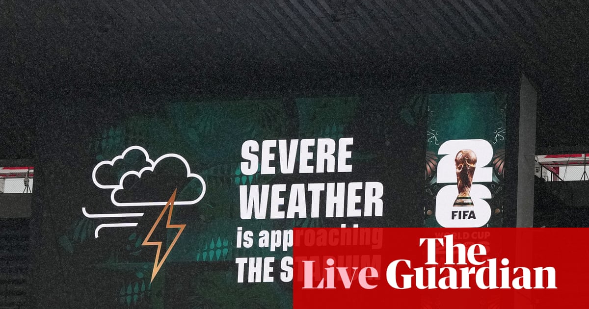 Mexique contre Angleterre : Storm retarde l’arrivée des équipes au stade avant les huitièmes de finale de la Coupe du monde 2026 – en direct | Coupe du monde 2026