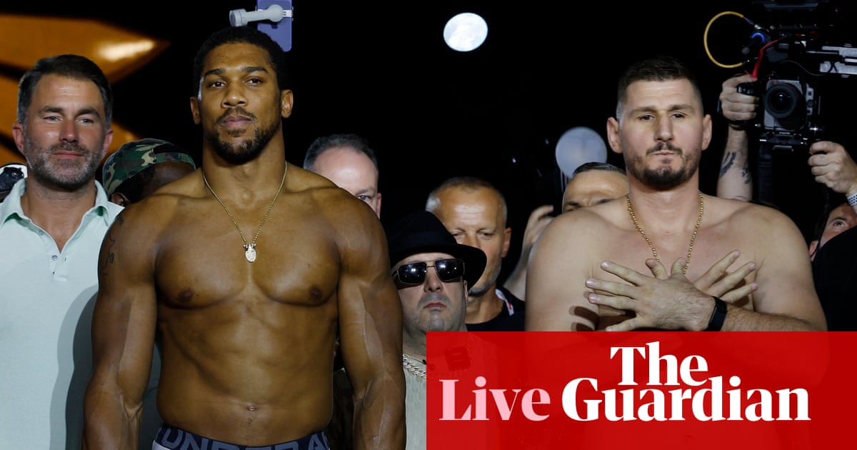 Anthony Joshua contre Kristian Prenga : boxe poids lourd – en direct | Boxe
