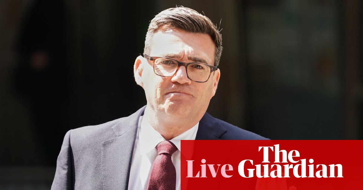 Burnham to become Labour leader and promise to ‘fix the big things politics has neglected’ – UK politics live | Politics