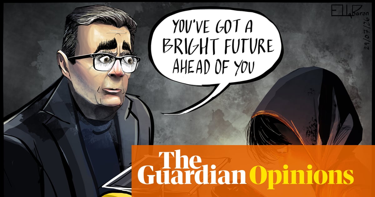 Ella Baron sur les projets d'Andy Burnham pour l'emploi des jeunes – ​​dessin animé
