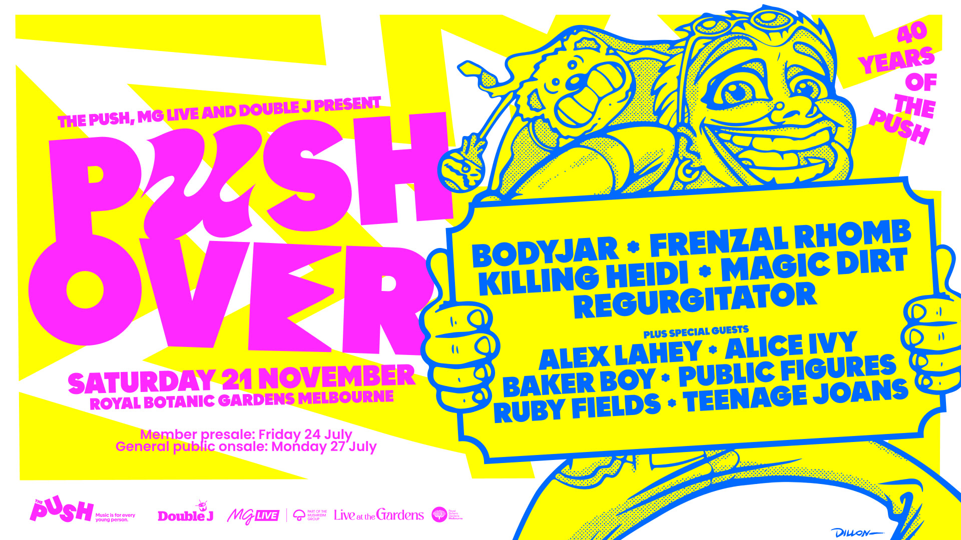 News : The Push relance Push Over pour célébrer son 40e anniversaire avec Bodyjar, Regurgitator et plus