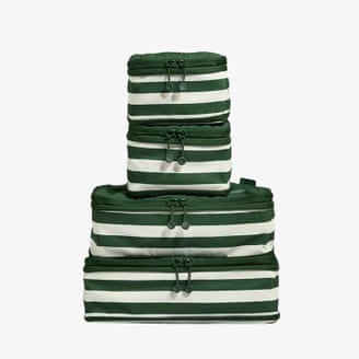 Antler Stripe packing cubes, set of four.
