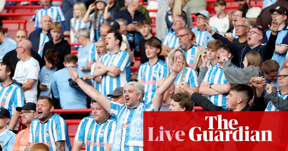 Arsenal v Coventry City: Premier League – live | Premier League