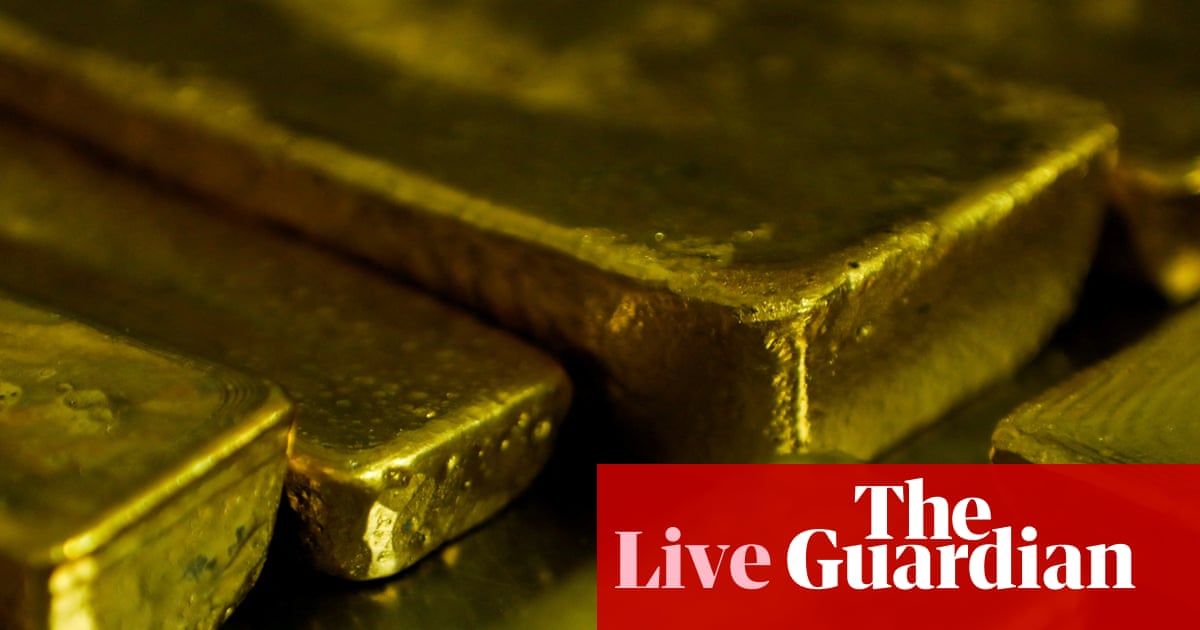 Gold hits highest level in three months as traders worry about US inflation and bond market jitters – business live | Business