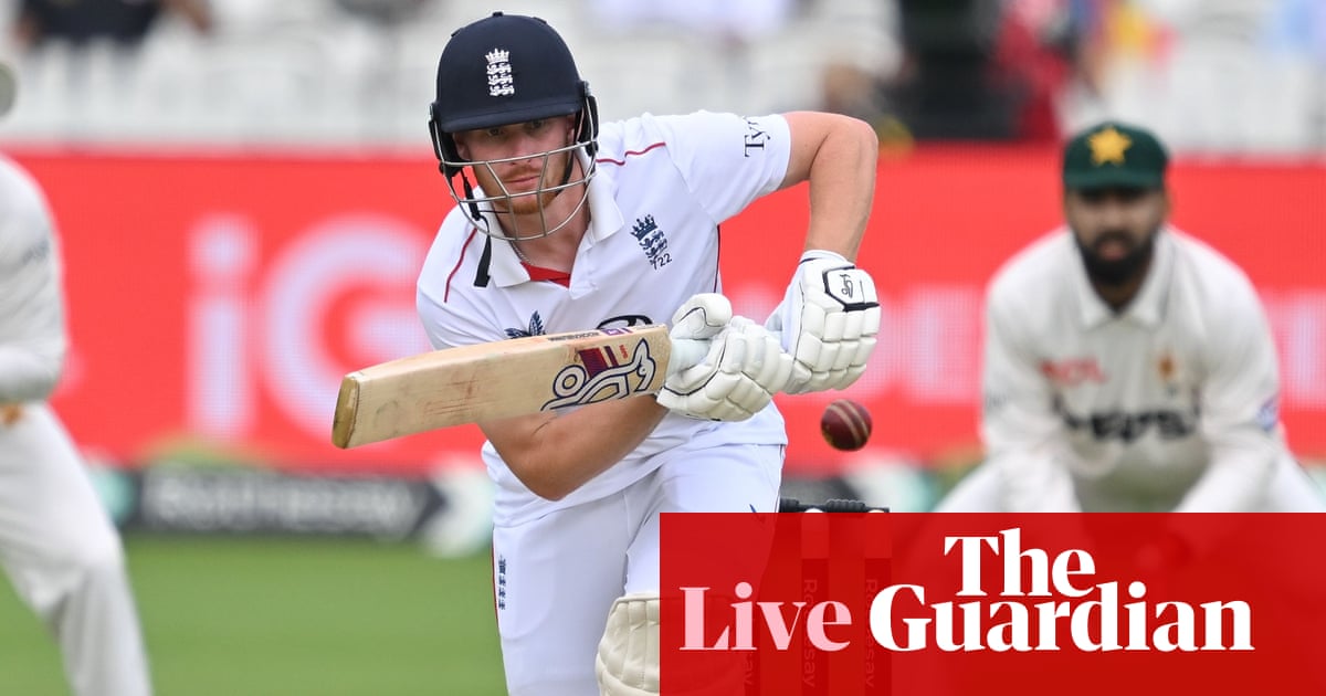 England v Pakistan: second men’s cricket Test, day one – live | England v Pakistan 2026