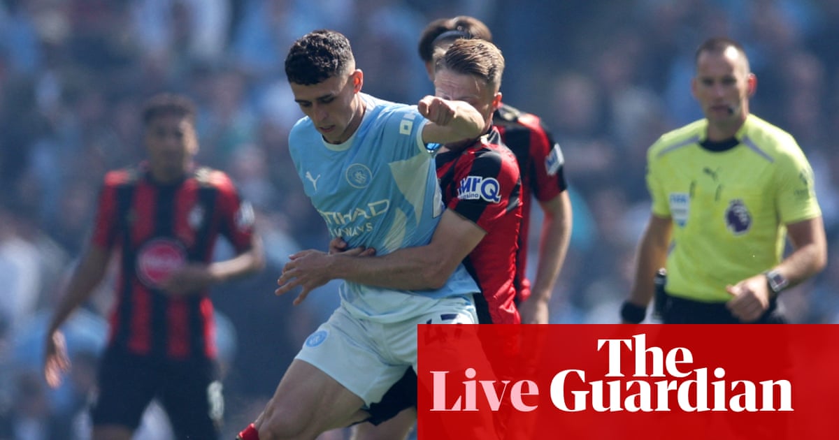 Manchester City v Bournemouth: Premier League – live | Premier League
