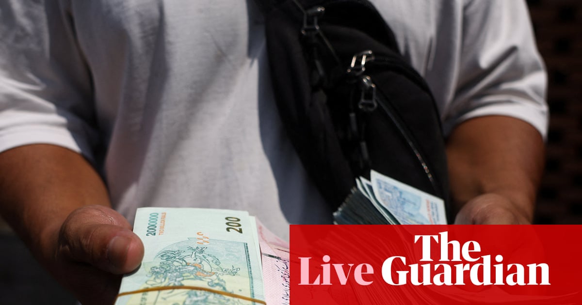 Iran’s rial falls to record low as Scott Bessent warns of ‘economic D-day’ – business live | Business