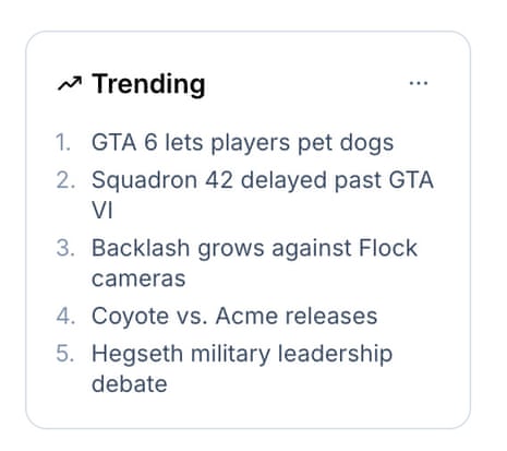 GTA VI dog petting tops the Bluesky table.