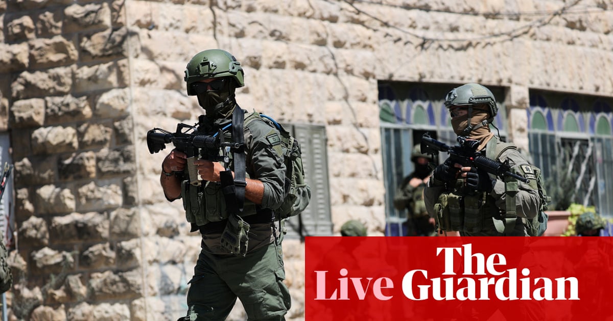 Israel to close UK consulate in Jerusalem after sanctions against illegal settlements – UK politics live | Politics