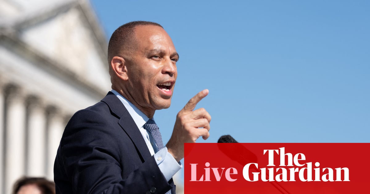 ‘So many loopholes’: Democratic House leader Jeffries flags concerns over Russia sanctions bill – US politics live | US news