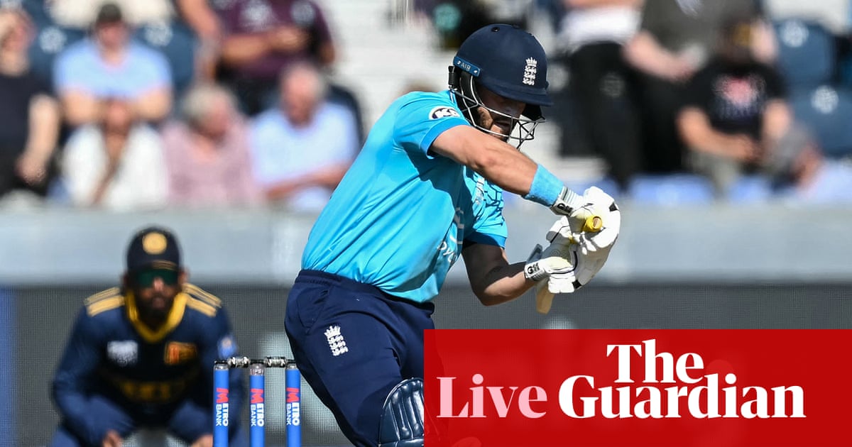 England v Sri Lanka: first men’s one-day cricket international – live | Cricket