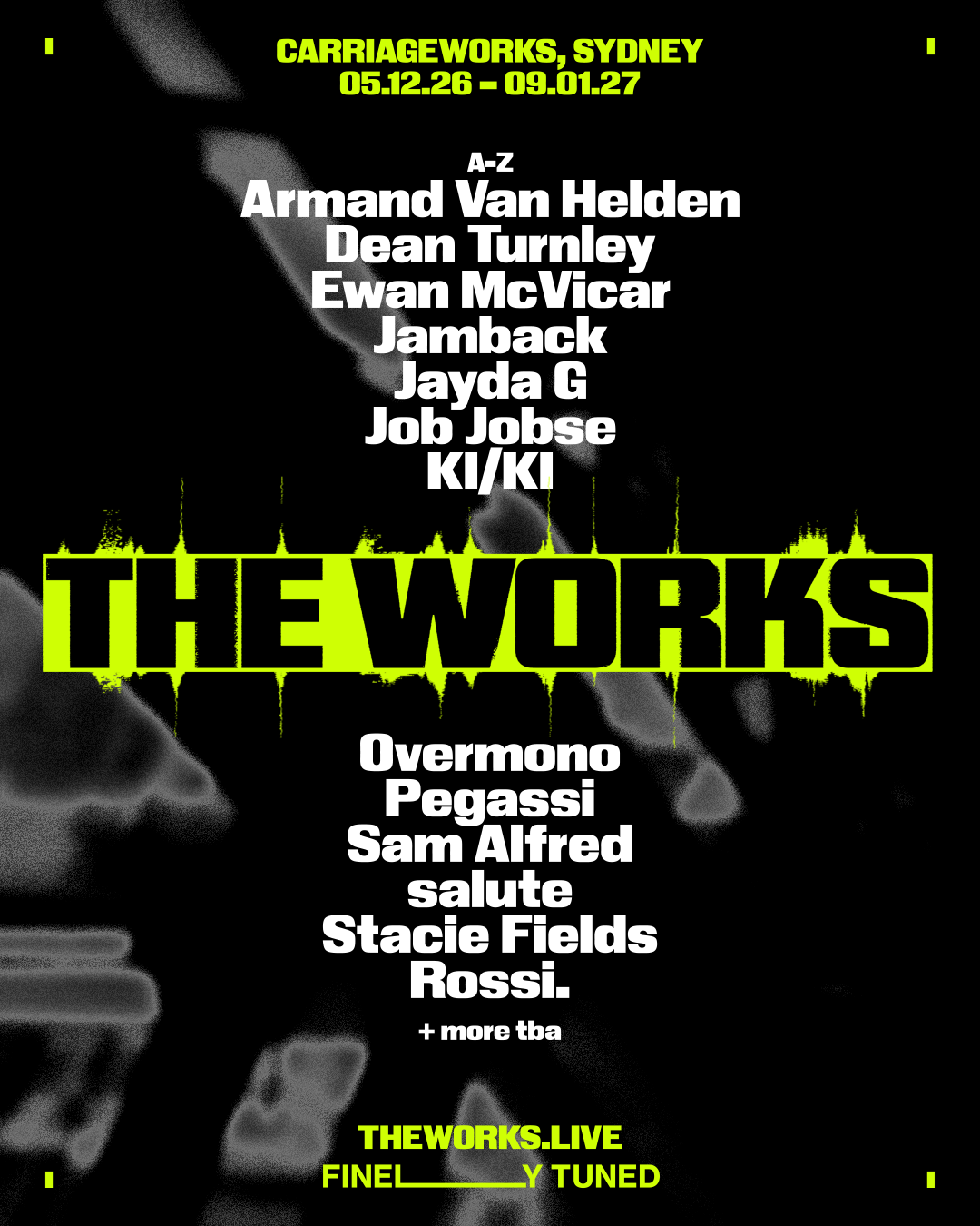 News: THE WORKS returns to Carriageworks with Armand Van Helden, KI/KI, Overmono and more
