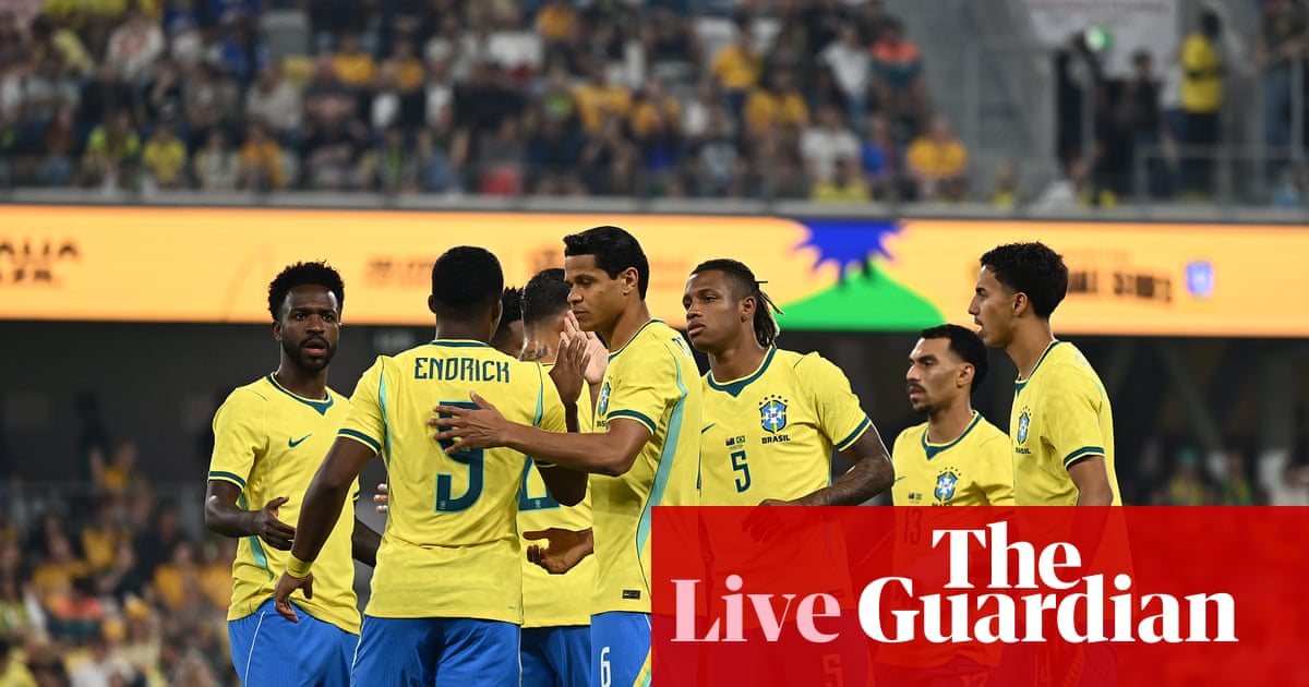 Australia v Brazil: men’s international football friendly – live | Australia