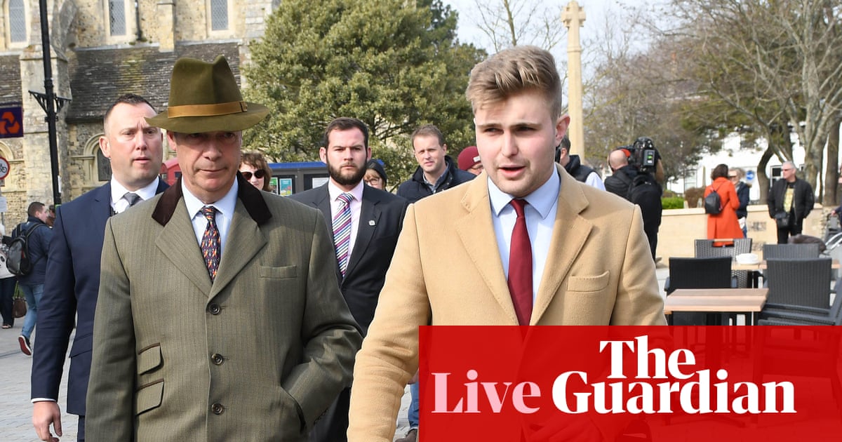 Reform officials suspended over donations investigation will not ‘come back’, says party chair – UK politics live | Politics