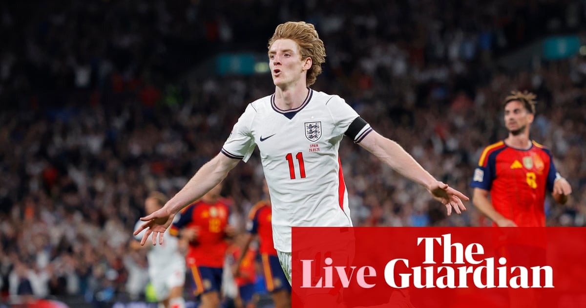 England v Spain: Nations League football – live | Nations League