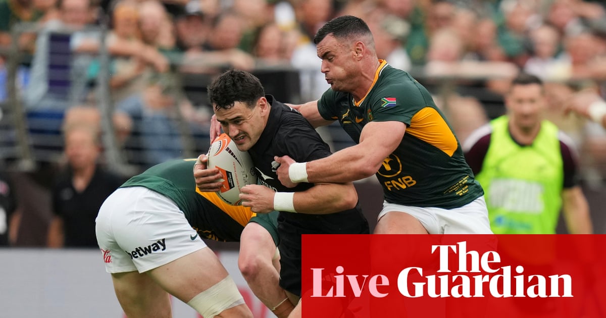 South Africa v New Zealand: fourth and final rugby union Test – live | Rugby union