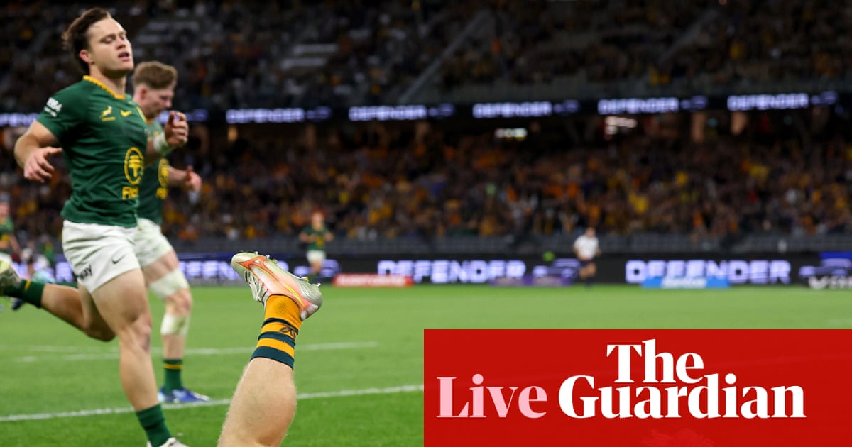 Australia 42-38 South Africa: international men’s rugby union Test – live reaction | Australia rugby union team