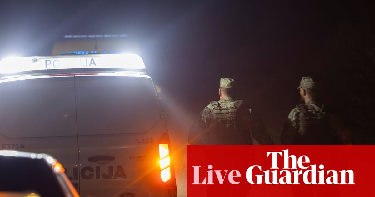 Lithuania briefs EU allies after drone shot down by Nato jets overnight – Europe live | Russia