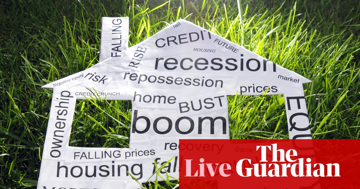 First annual fall in UK house prices since November 2023, in ‘subdued’ market – business live | Business