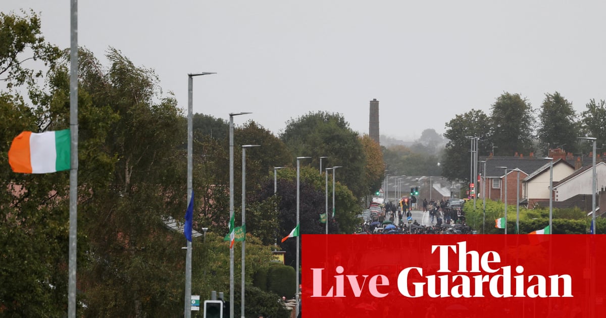 Northern Ireland live: Orange Order march in Catholic part of Portadown after near 30-year ban | Northern Ireland