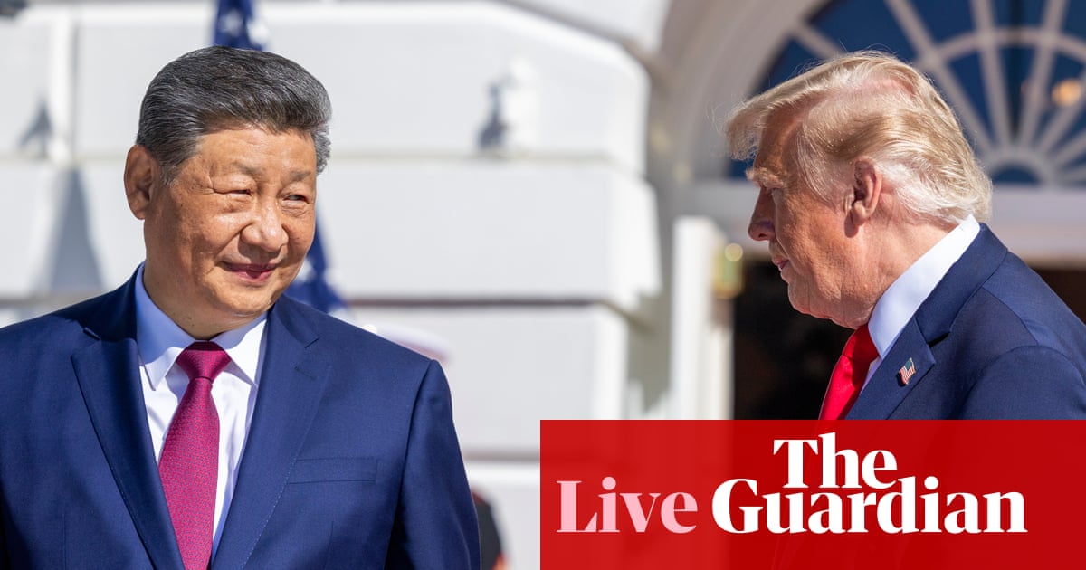 Trump told Xi Jinping that China helping Iran is ‘unacceptable’, official says – live | Donald Trump