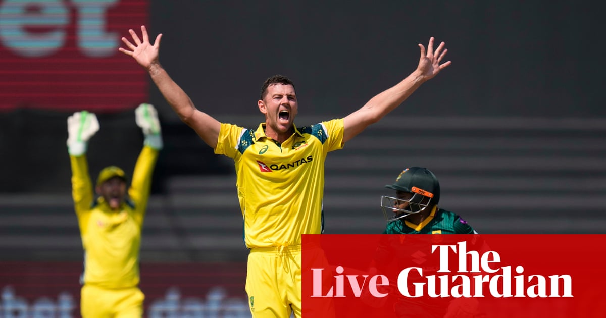 South Africa v Australia: first men’s cricket one-day international – live | Australia cricket team