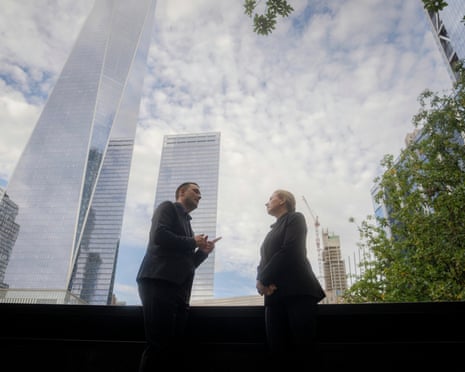 Denmark’s prime minister Mette Frederiksen and Greenland's government leader Jens-Frederik Nielsen visit the 9/11 memorial and Ground Zero in New York.