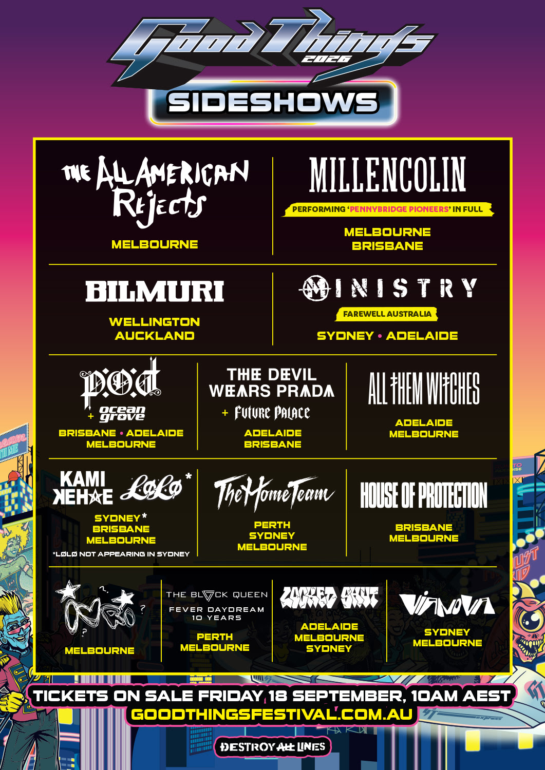 News: Good Things Festival announces massive run of 2026 headline sideshows