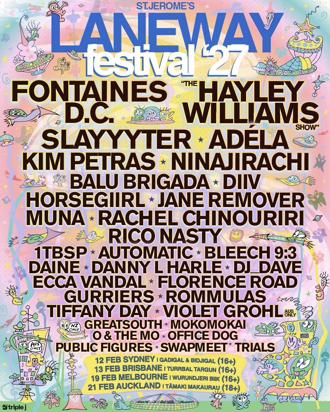 News: Laneway Festival 2027 lineup is here