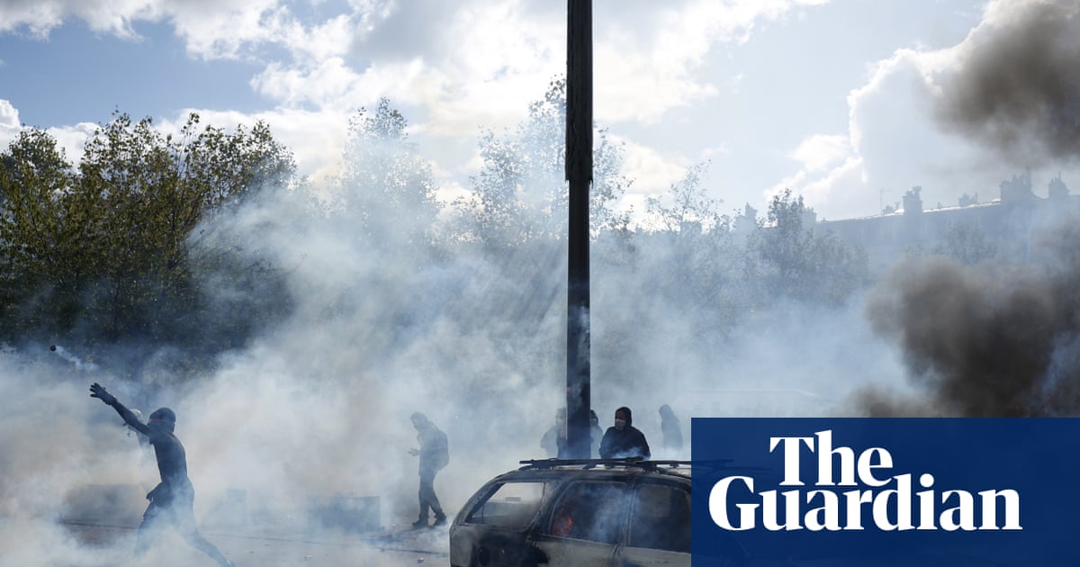 Buildings set ablaze and more than 1,200 arrested as police clash with protesters across France | France