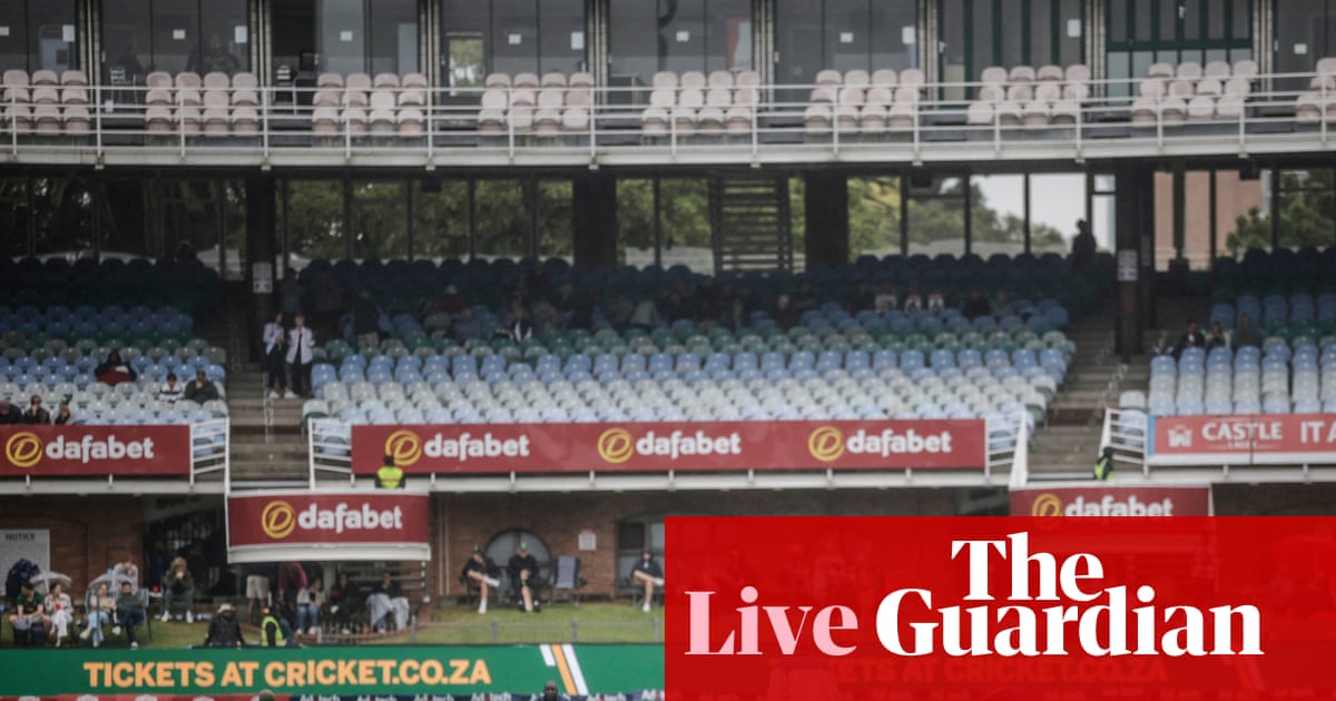 South Africa v Australia: second men’s cricket Test, day one delayed by rain – live | Cricket