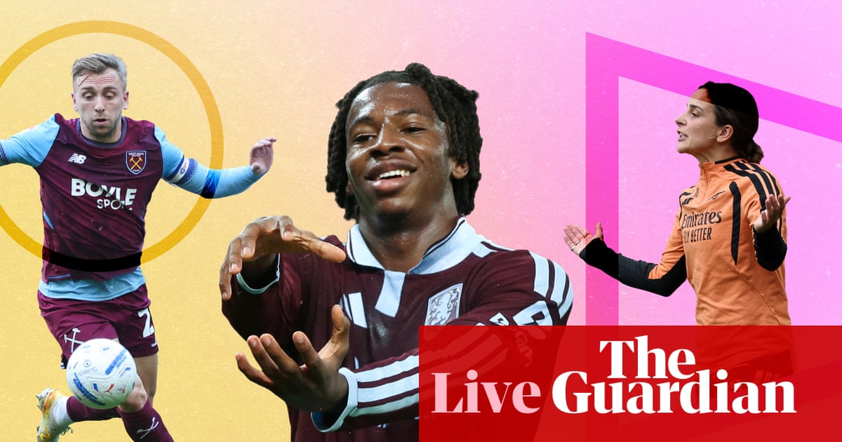 Aston Villa v Manchester City buildup, Premier League news, WSL, and more – matchday live | Football