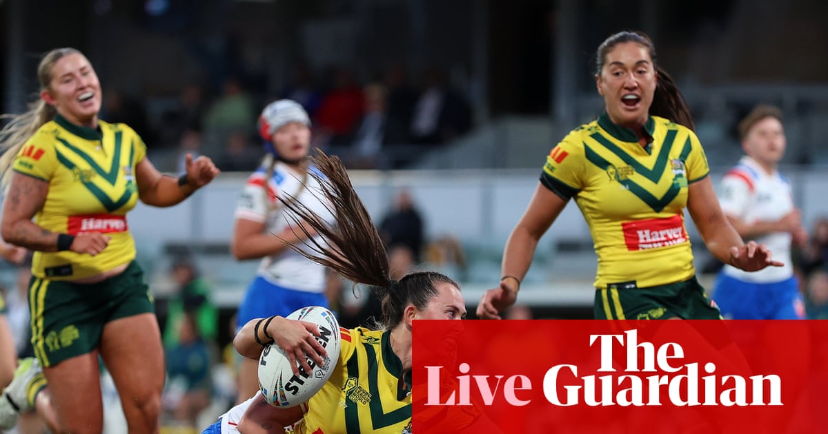 Australia v England: women’s Rugby League World Cup – live | Women’s Rugby League World Cup
