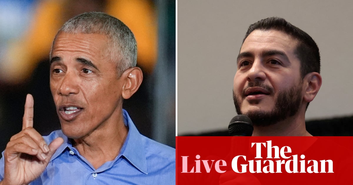 Barack Obama to rally for Abdul El-Sayed in Michigan before key US Senate race – US politics live | US midterm elections 2026