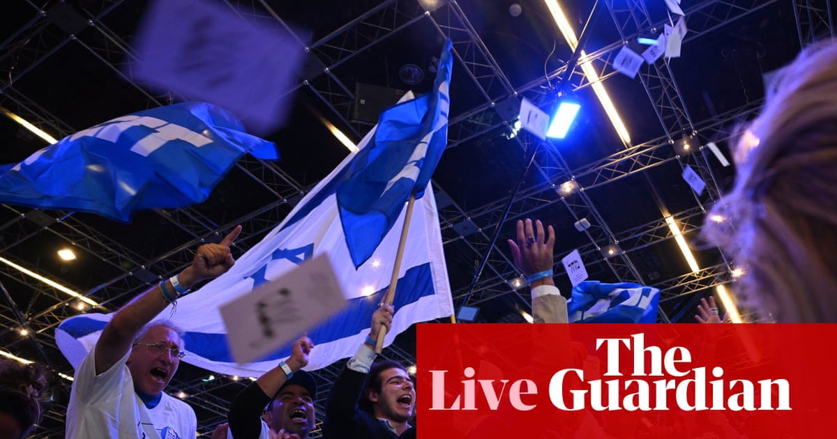 Israel election results live: exit polls point to tie between Netanyahu and Eisenkot blocs | Israel