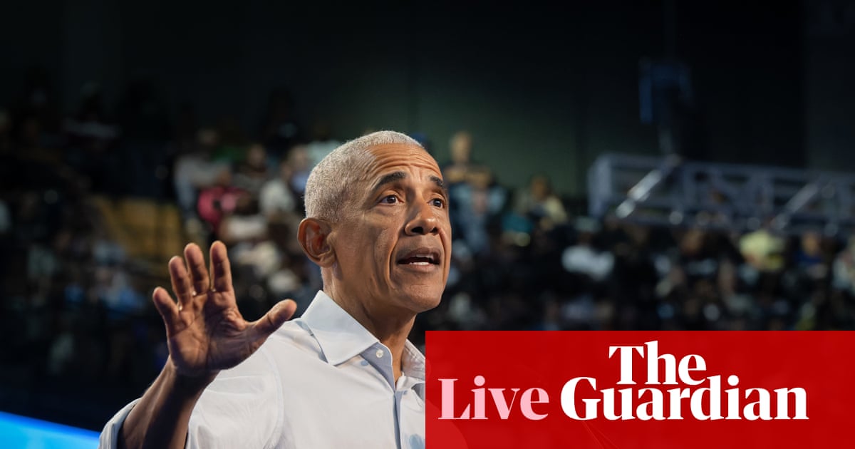 Trump and Obama trade barbs on campaign trail in final days before midterm election – US politics live | US midterm elections 2026