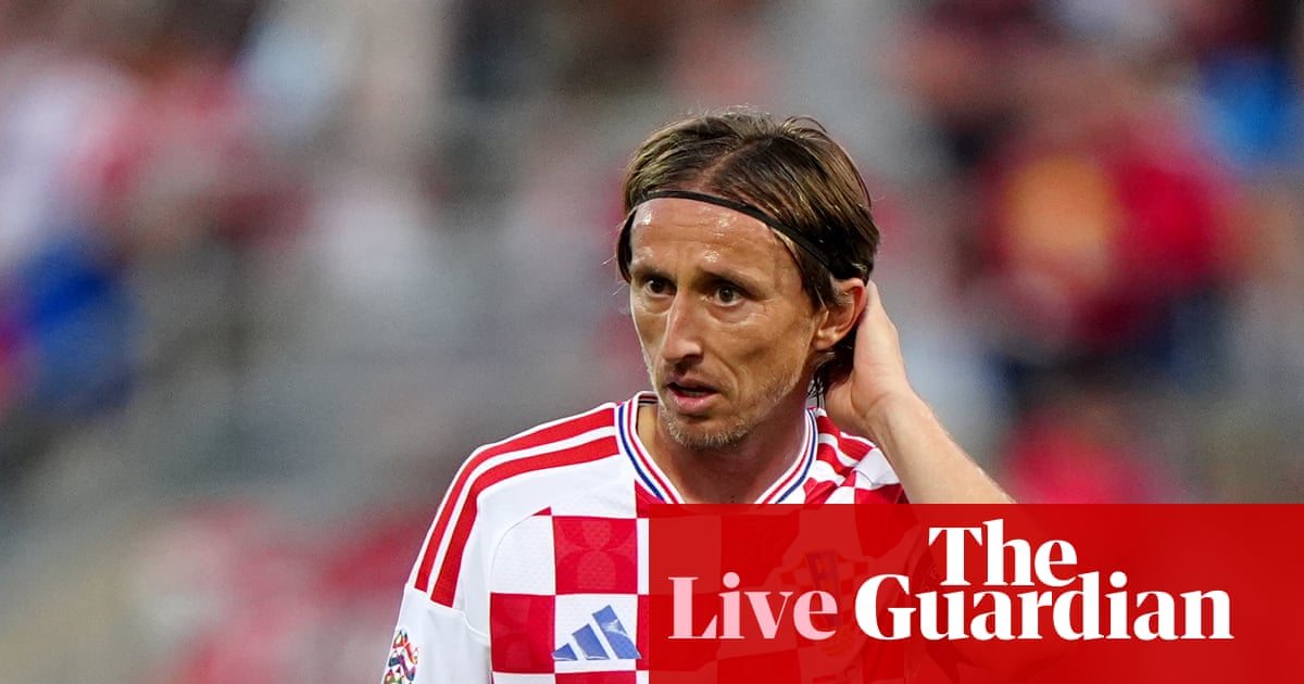 Modric ‘ashamed’ after 7-0 defeat by England; Republic of Ireland v Israel tensions build – matchday live | Football