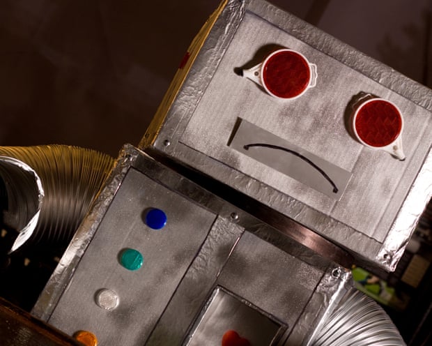 Sad looking robot