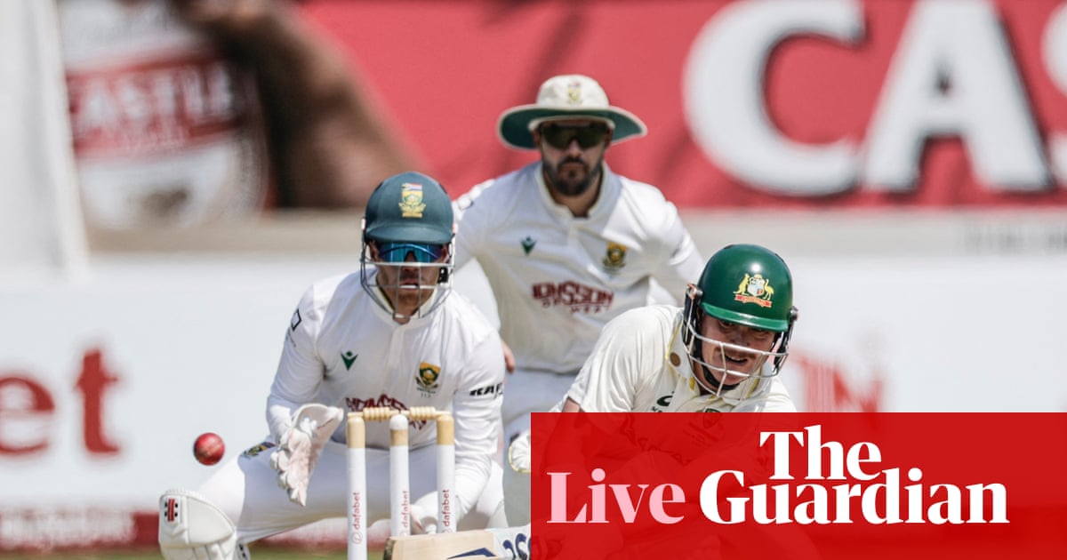 Australia reach 187-6 against South Africa on first day of the men’s Test series – as it happened | Australia cricket team