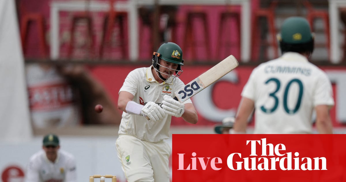 South Africa v Australia: first men’s cricket Test, day two – live | Australia cricket team