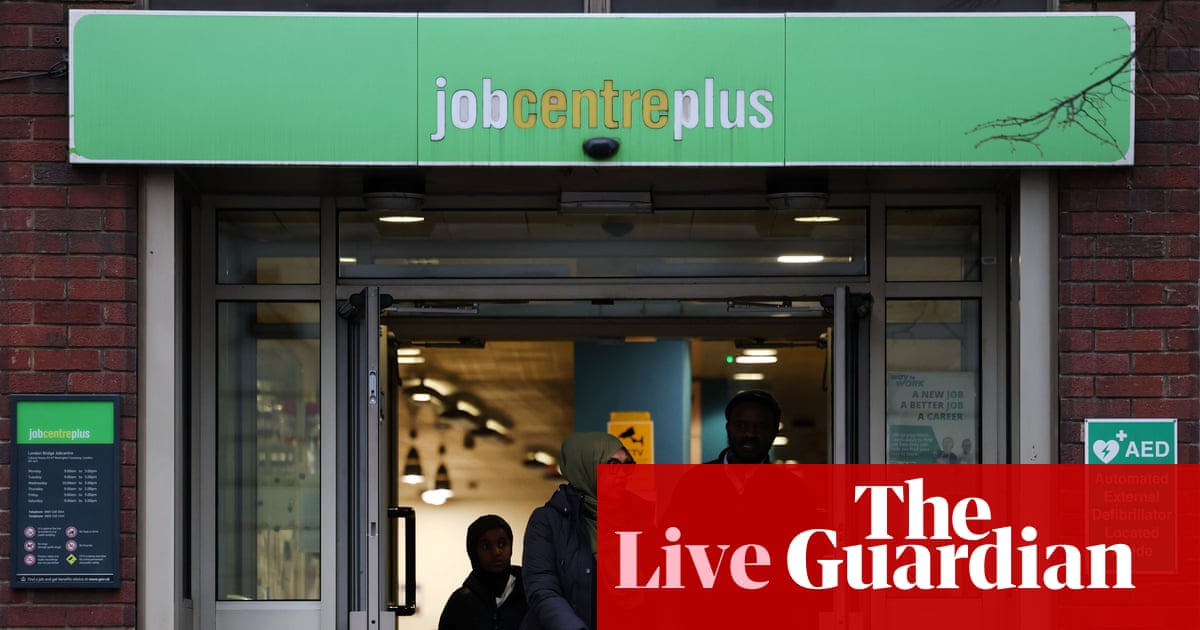UK unemployment rate falls in pre-budget boost, but firms keep cutting vacancies in ‘jobs drought’ – business live | Business