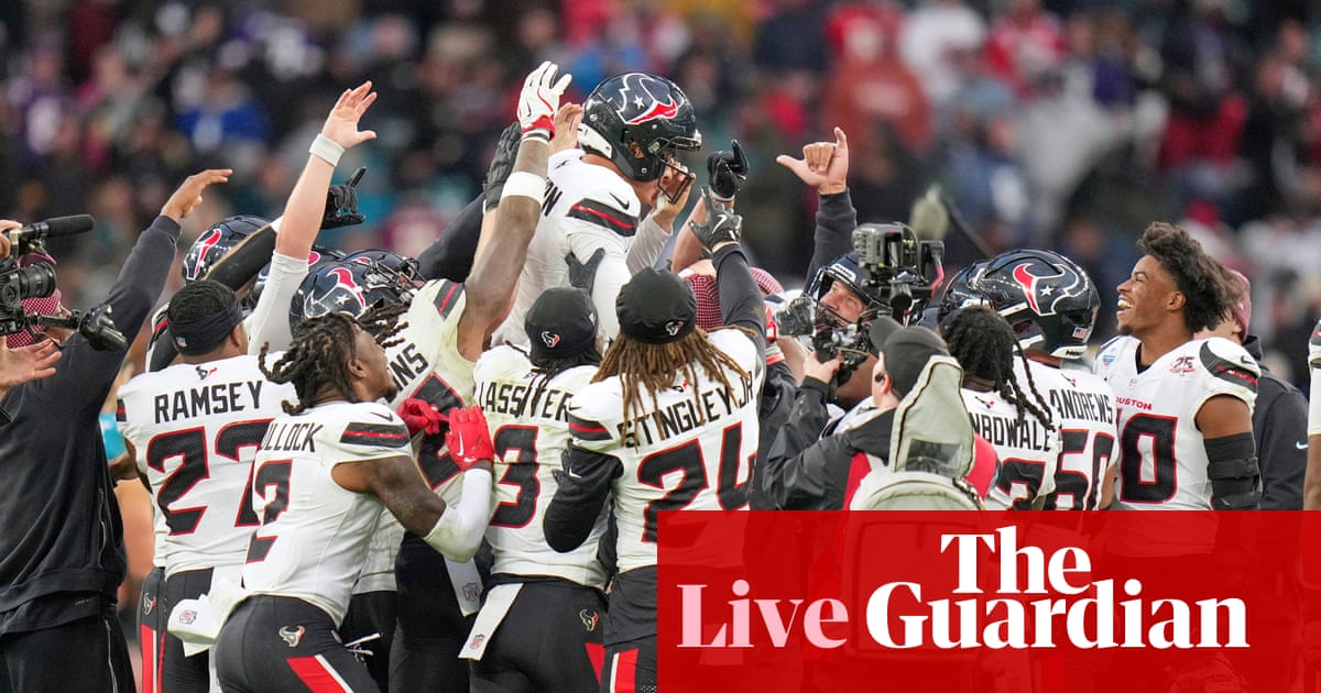 Texans beat Jaguars at the last; Bears v Falcons, Ravens v Browns and more: NFL week six – live | NFL