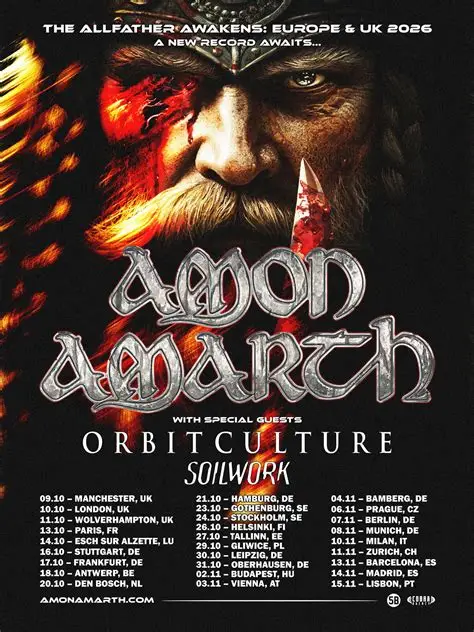 Live Review: Amon Amarth, Orbit Culture & Soilwork. Manchester Apollo 09/10/2026